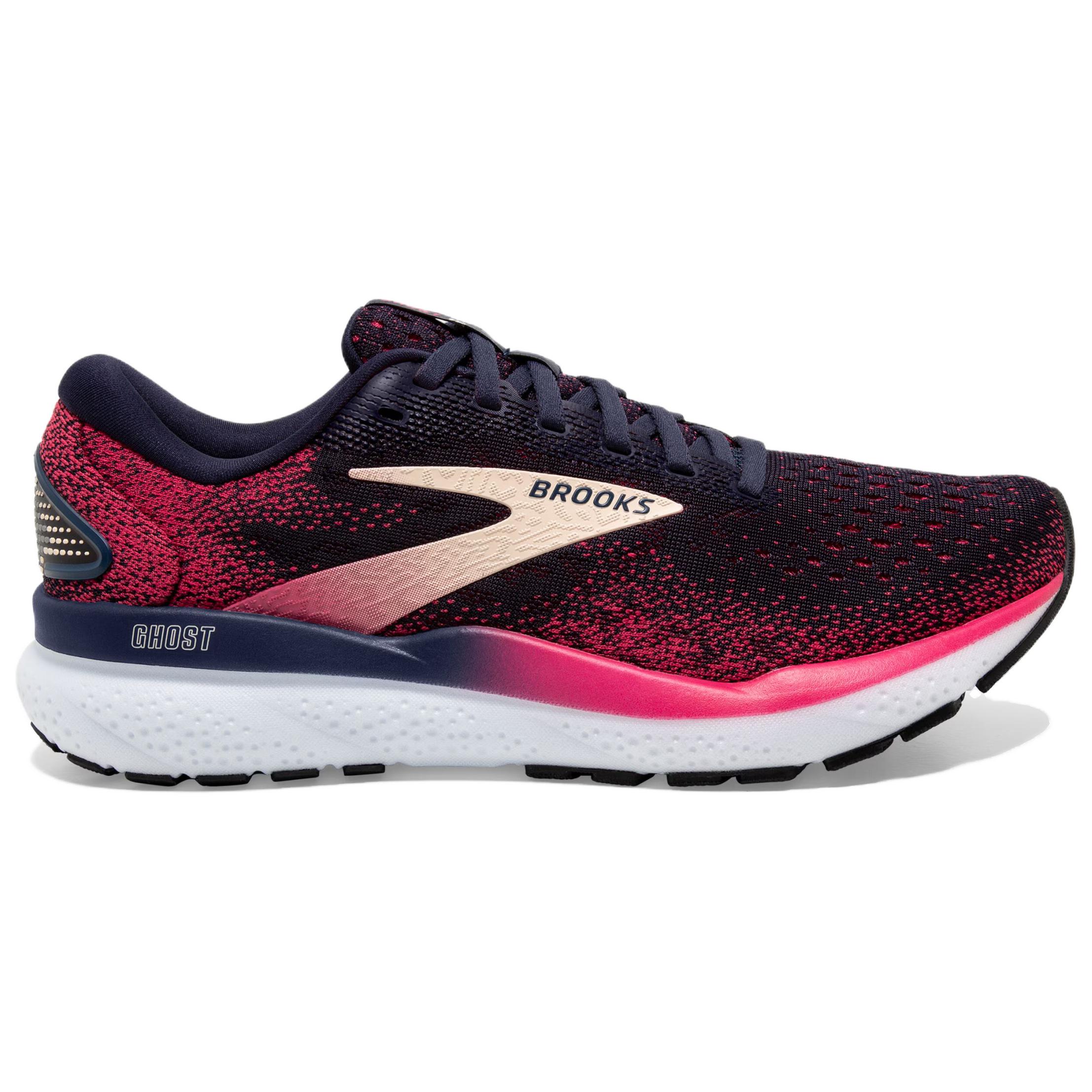 Brooks Ghost 16 Cushioning Slip Resistant Cushioning Slip Resistant Low top Running Shoes Women’s Black Red