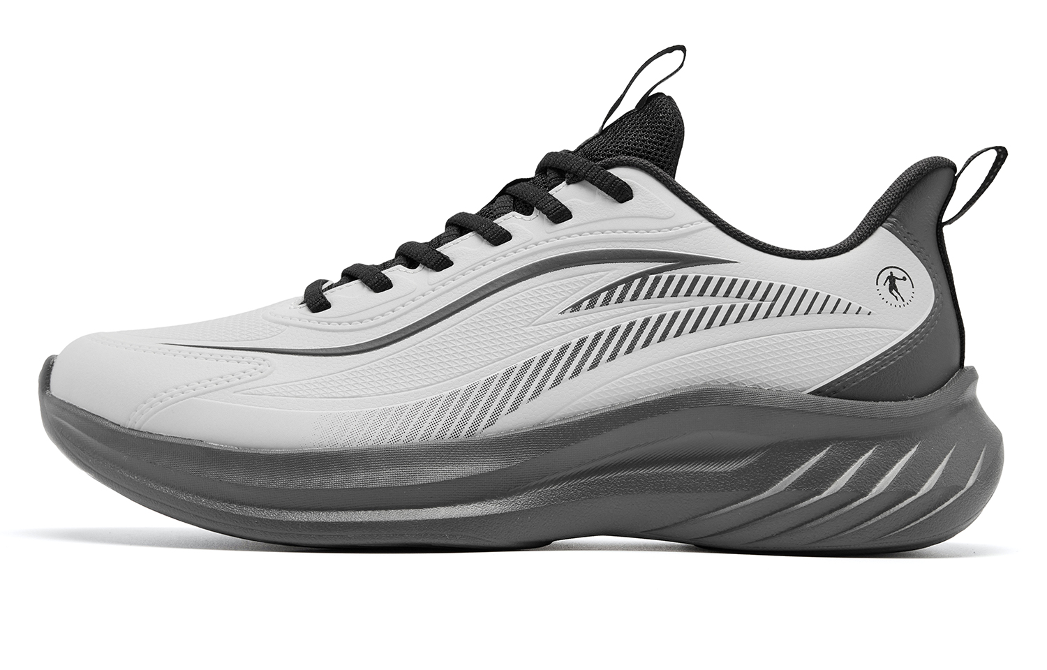 QIAODAN Enjoy The Rain Low top Q LITESPEED Technology Casual Training Running Shoes Men’s Cloud Mist Shark Gray