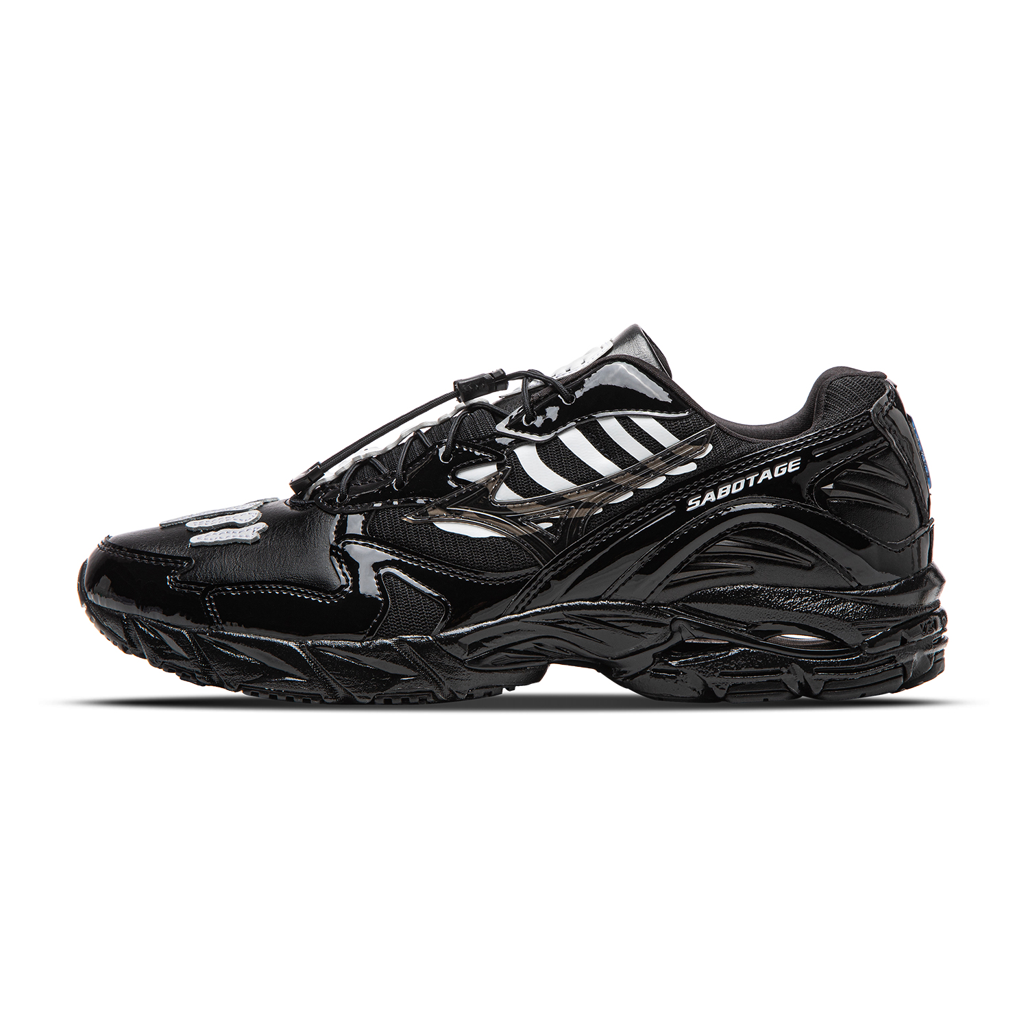 Кроссовки Mizuno × SBTG Wave Rider 10 (черно-серые)