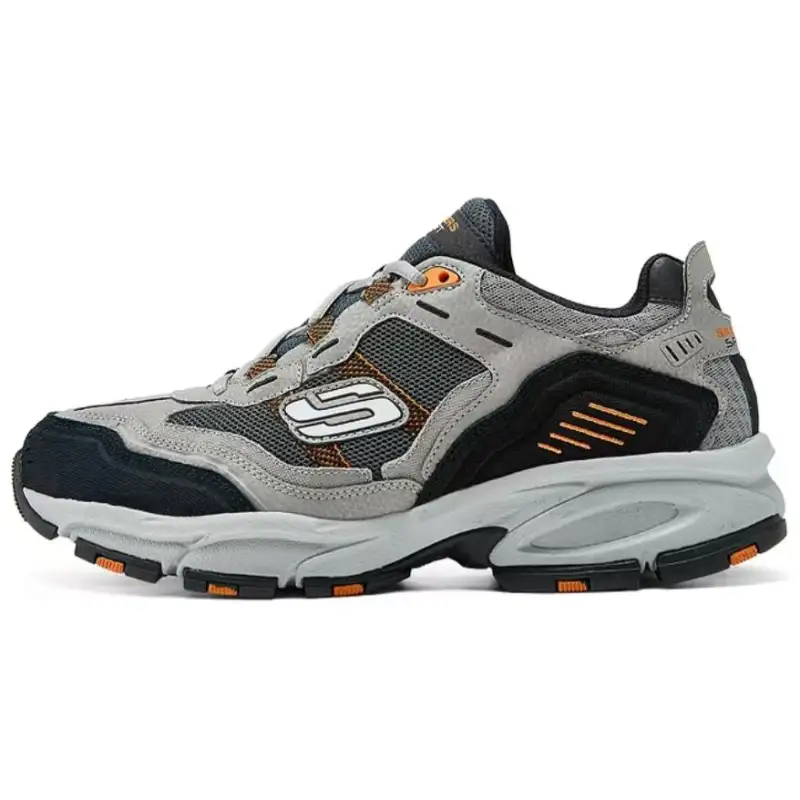 Skechers Vigor 2.0 Abrasion Resistant Low top Outdoor Shoes Men's Gray Orange