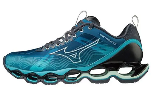 Mizuno Pro Slip Resistant, Abrasion Resistant, Breathable Low top Running Shoes Men's Blue