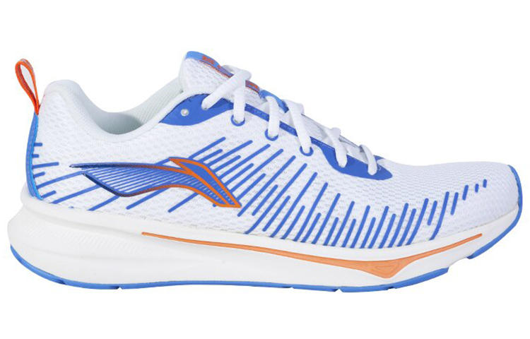 Li Ning Casual Cushioning Breathable Abrasion Resistant Slip Resistant Low top Running Shoes Men’s White Blue
