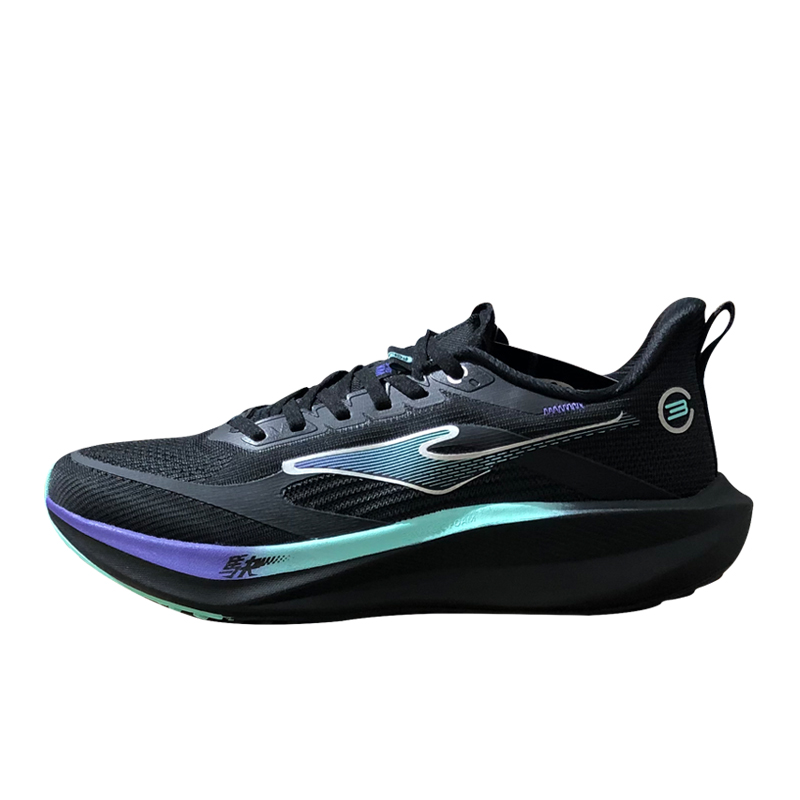 Erke Slip Resistant, Abrasion Resistant, Breathable Low top Running Shoes Men’s Black Purple