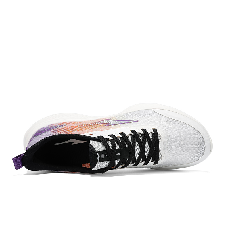 Erke Cushioning Breathable Lightweight Low top Casual Running Shoes Men’s Microcrystal White With A Hint Of Purple