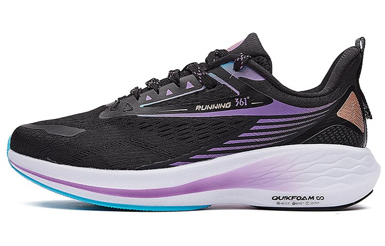 361° Flying Wing 2 Breathable And Wear resistant Low top Running Shoes Women’s Black Purple