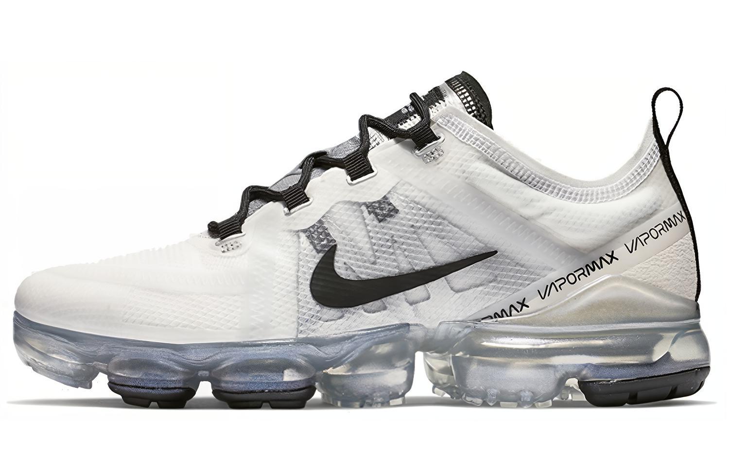 Женские кроссовки Nike VaporMax 2019 (бело-черный) — Белый / чёрный — фото 1