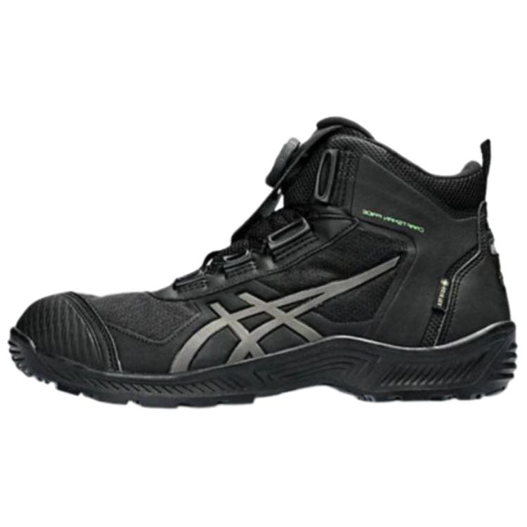 Asics Winjob Cushioning, Wear Resistant Mid top Outdoor Shoes Men's Black