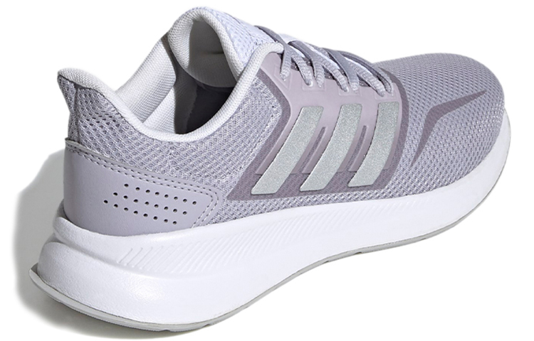 Женские кроссовки adidas neo Runfalcon 1.0 (фиолетово-серо-белые) — Фиолетовый / серый / белый — фото 4
