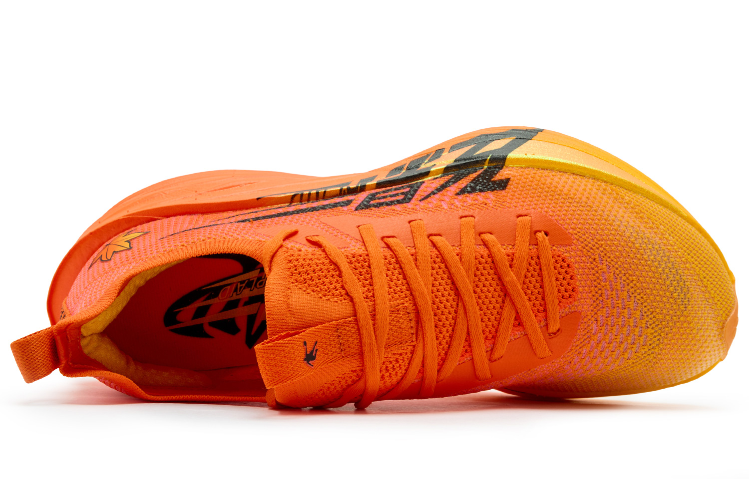 QIAODAN Feiying Plaid 1.5 Running Shoes Men’s Low Top Dragon Flame Orange Wheat Yellow