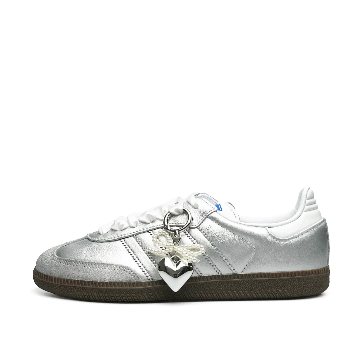 Adidas Originals SAMBA OG Low top Skateboard Shoes Unisex Silver