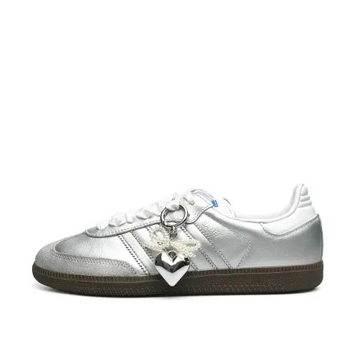 Adidas Originals SAMBA OG Low top Skateboard Shoes Unisex Silver