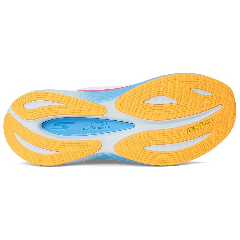 Skechers Max Cushioning Propulsion Cushioning Breathable Coverage Support Low top Running Shoes Women’s White Orange