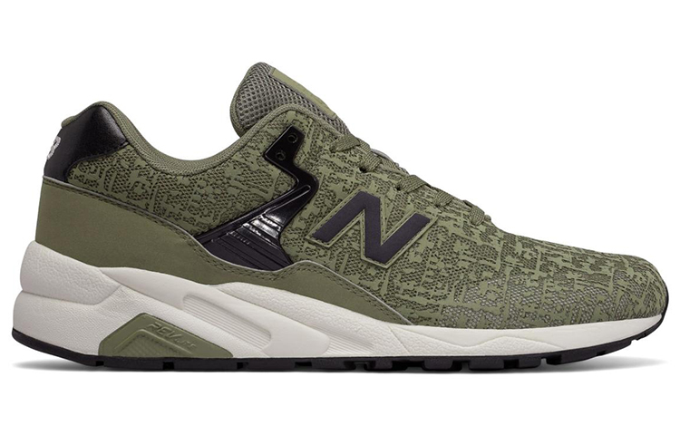 New Balance NB 580 Comfortable Textile, Artificial Leather Low top Running Shoes Men’s Army Green