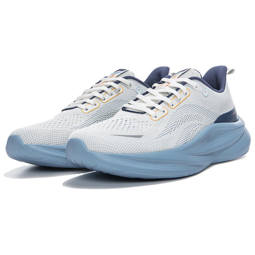 Erke Slip Resistant Abrasion Resistant Slip Resistant Abrasion Resistant Low top Casual Running Shoes Men’s White Blue