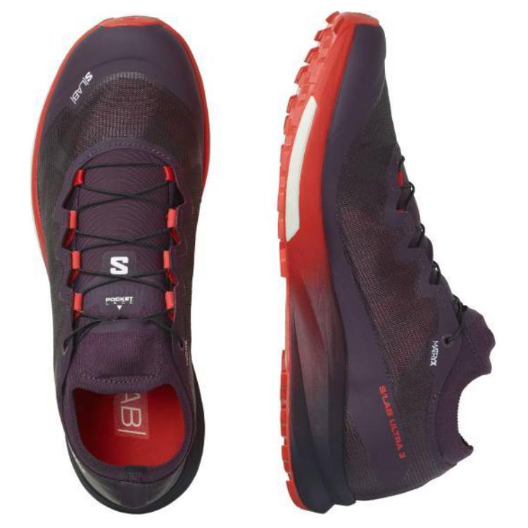 X Ultra 3 Salomon v2 ‘Plum Fiery Red White’