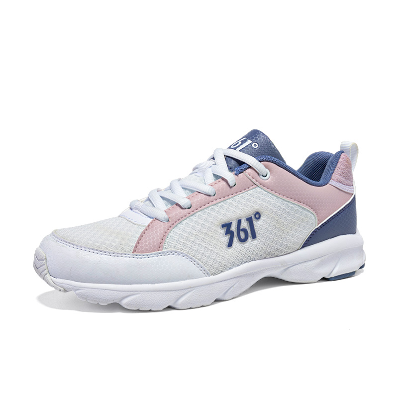 361° Cushioning Breathable Lightweight Low top Casual Running Shoes Women’s 361 Degrees White Dawn Pink Purple