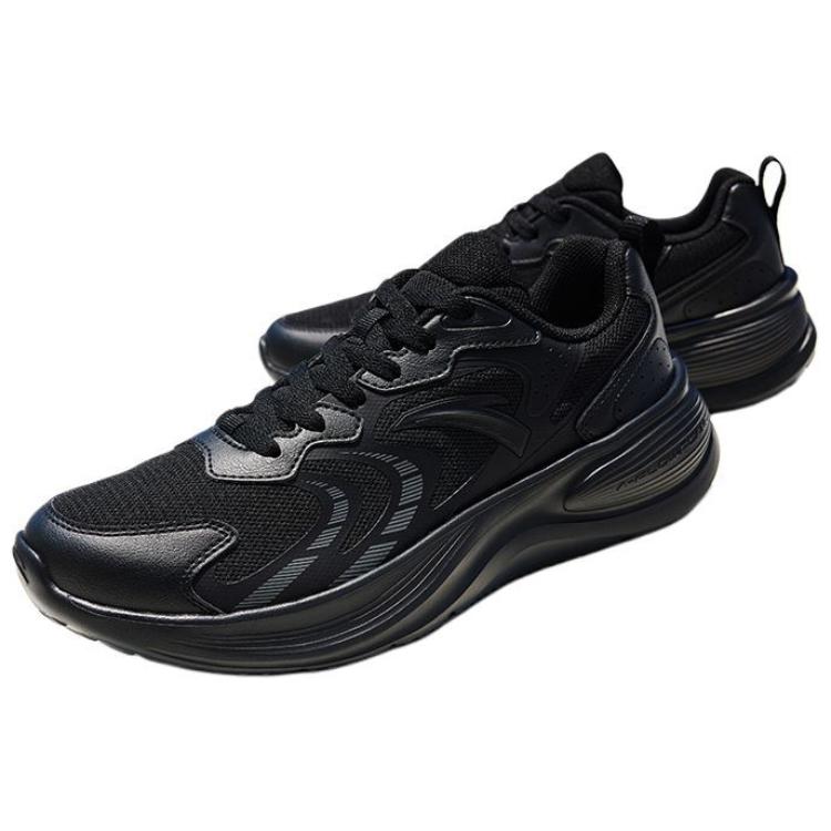 Anta Racing Comfortable And Trendy Cushioning Slip Resistant Abrasion Resistant Low top Running Shoes Men’s Black