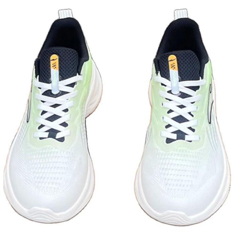 Erke Comfortable Cushioning Abrasion Resistant Cushioning, Wear Resistant Low top Running Shoes Men’s White Green