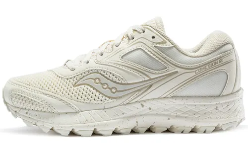 Saucony Cohesion 12 Mesh Slip Resistant Cushioning Abrasion Resistant Low top Casual Running Shoes Women's Khaki Color