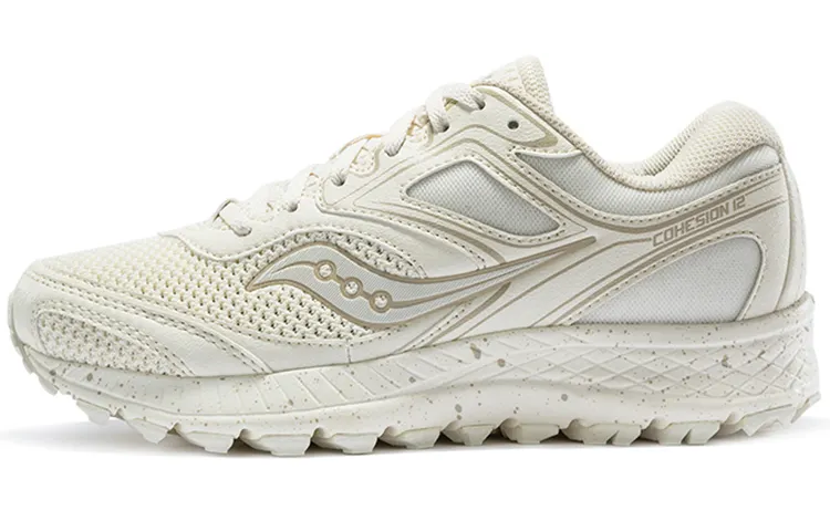 Saucony Cohesion 12 Mesh Slip Resistant Cushioning Abrasion Resistant Low top Casual Running Shoes Women's Khaki Color
