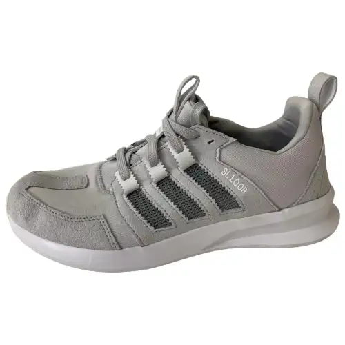 Adidas Originals Sl Loop Slip Resistant Abrasion Resistant Low top Running Shoes Men's Gray