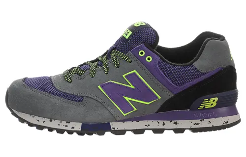 New Balance NB 574 Fabric Low top Casual Running Shoes Men's Gray Purple