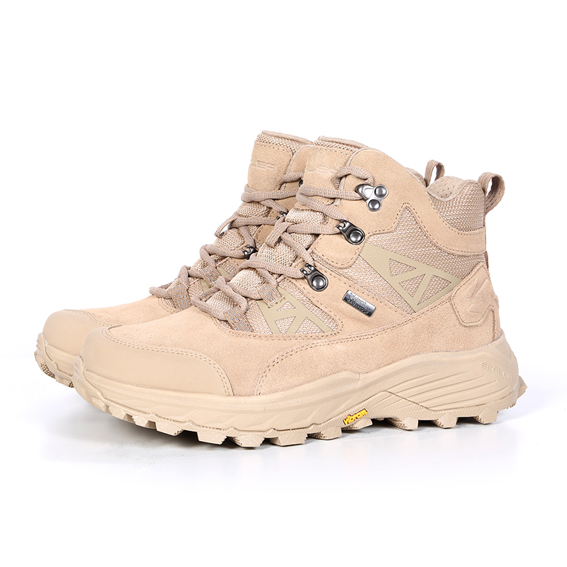 SCALER EVENT Black Tech Water-Resistant Trekking Shoes Tech Slip-Resistant Outsole High-Top Hiking Shoes Women’s