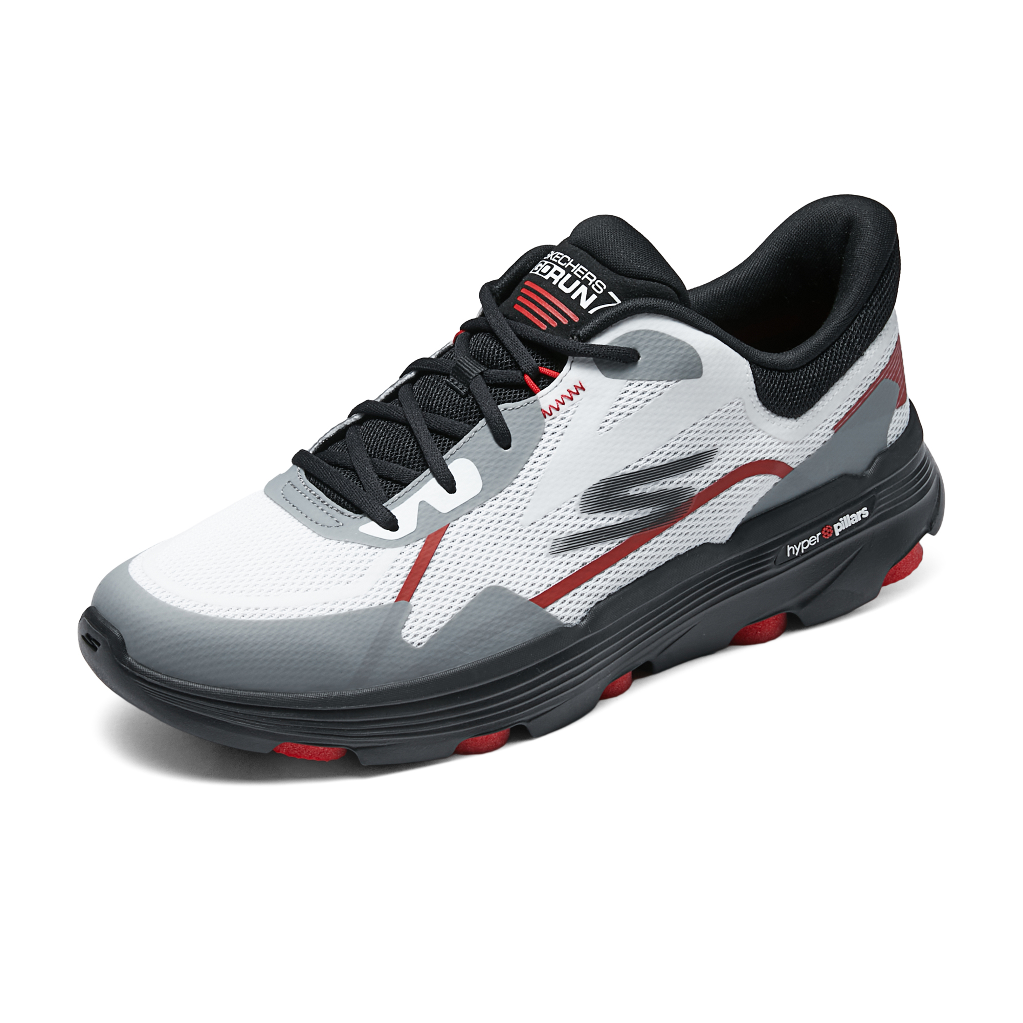 Skechers Cushioning Abrasion Resistant Cushioning, Wear Resistant Low top Running Shoes Men’s White Gray