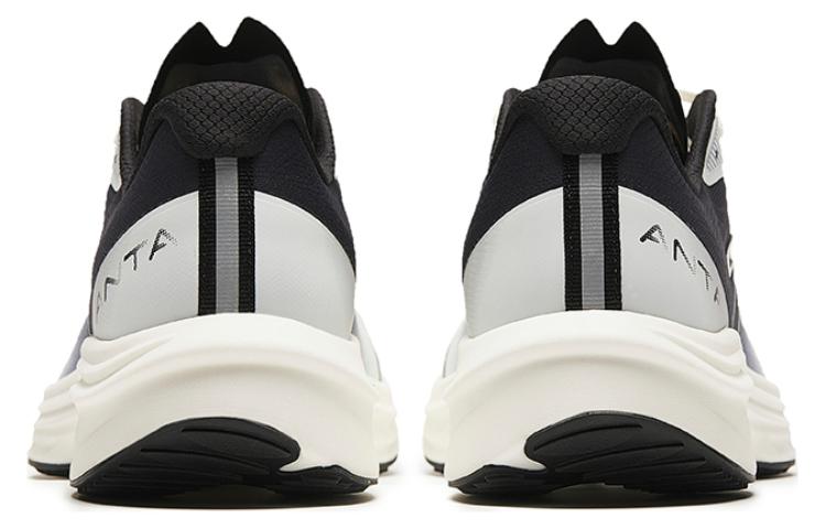 Anta Road Run Mesh Cushioning Slip Resistant Abrasion Resistant Rebound Low top Running Shoes Men’s White Black