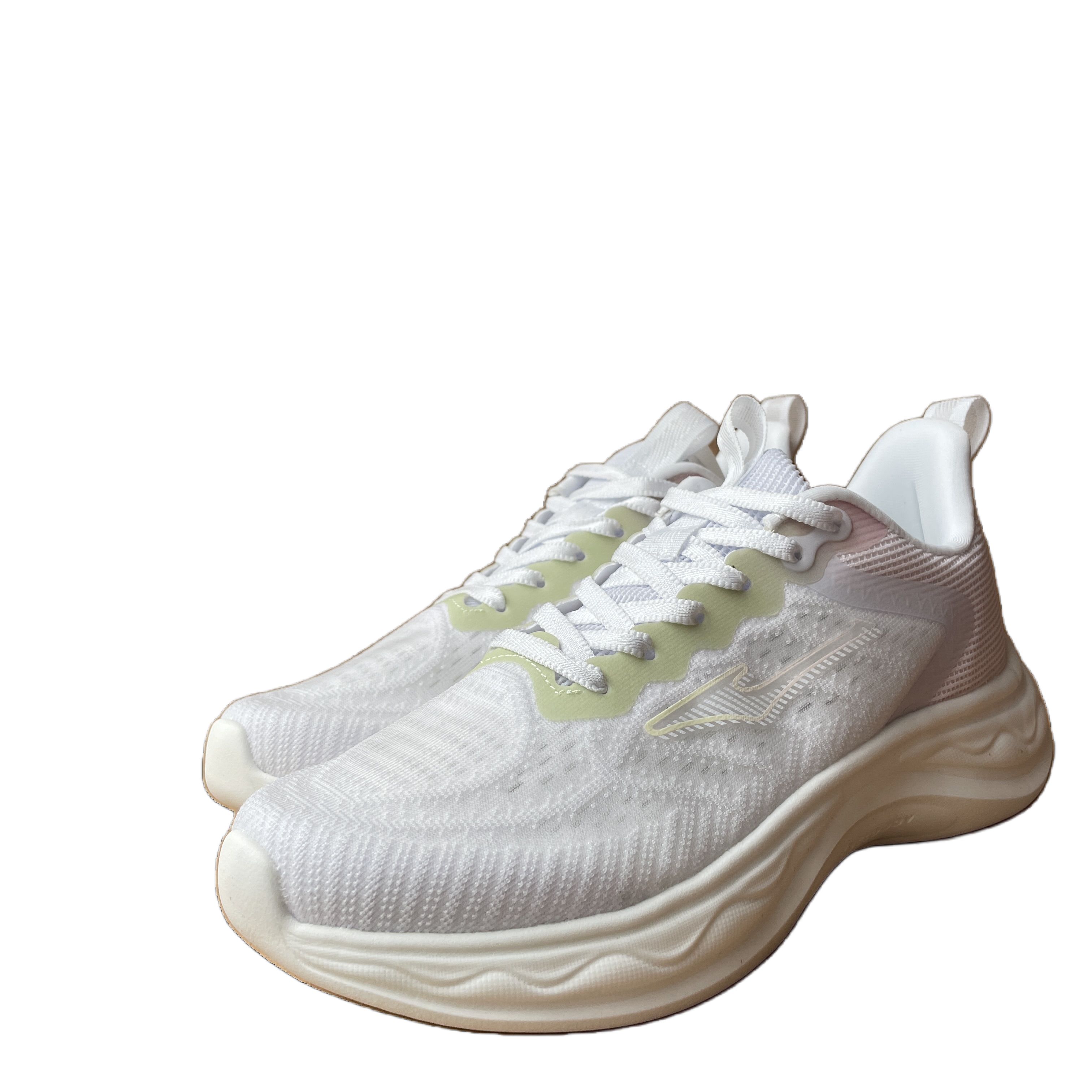 Erke Comfortable And Breathable Fabric Low top Running Shoes Women’s White Pink