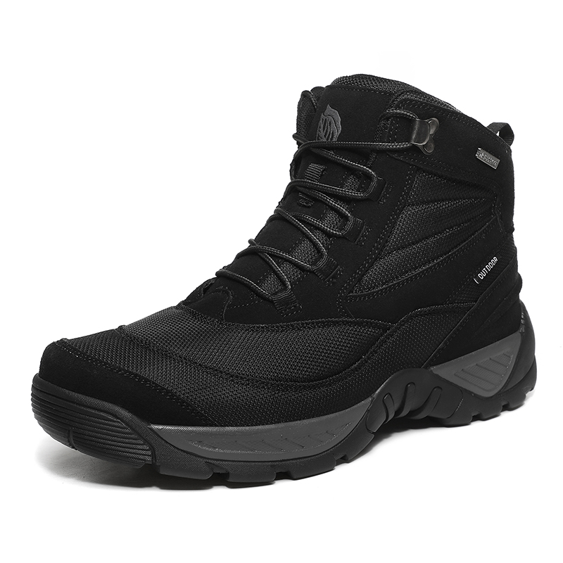 OFF WIERAH Slip Resistant Abrasion Resistant High top Mountaineering Shoes Men’s