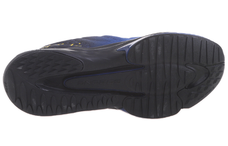 Anta Comfortable Cushioning Slip Resistant Abrasion Resistant Low top Running Shoes Men’s Black Blue White