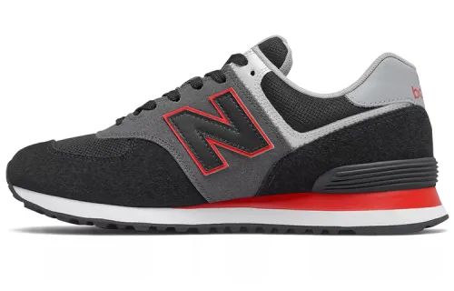 574 New Balance 'Black Velocity Red'