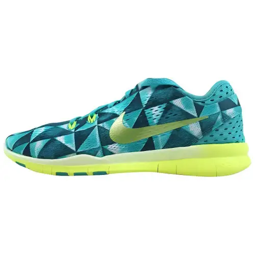 Nike Free 5.0 Tr Fit 5 Prt Light Retro/Volt Artisan Teal White Women's