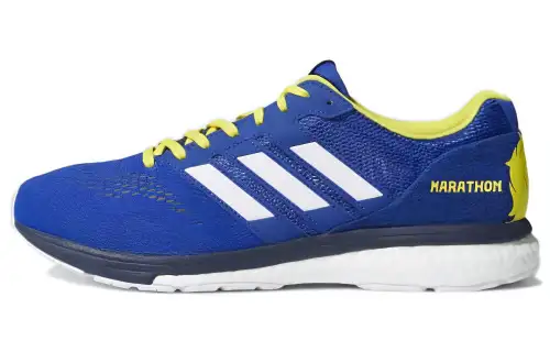 Adidas Adizero Boston 7 Abrasion Resistant Breathable Low top Running Shoes Men's Blue