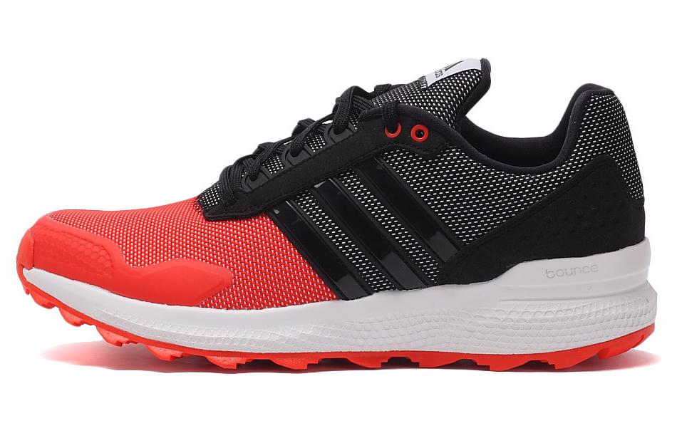 Adidas Cushioning, Wear Resistant Low top Running Shoes Men’s Black White Red