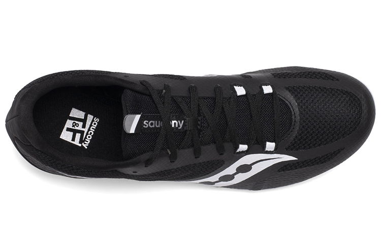 Saucony Mesh Cushioning Lightweight Abrasion Resistant Slip Resistant Low top Running Shoes Men’s Black White