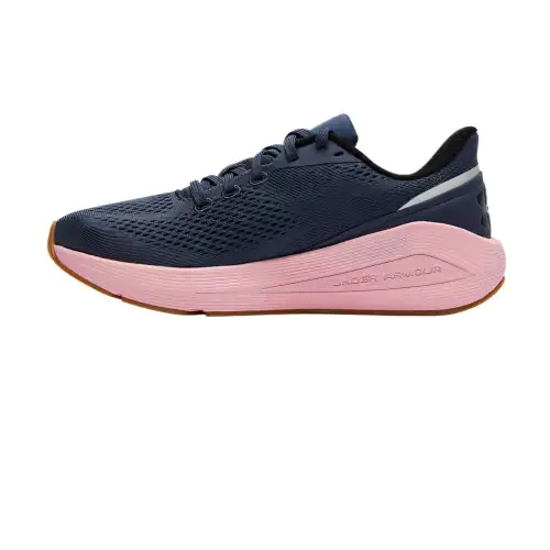 Under Armour Cushioning Moisture Wicking Low top Sprint Running Shoes Women's Blue Pink