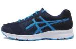 Asics Patriot 8 Fabric Abrasion Resistant Breathable Low top Running Shoes Men's Blue White
