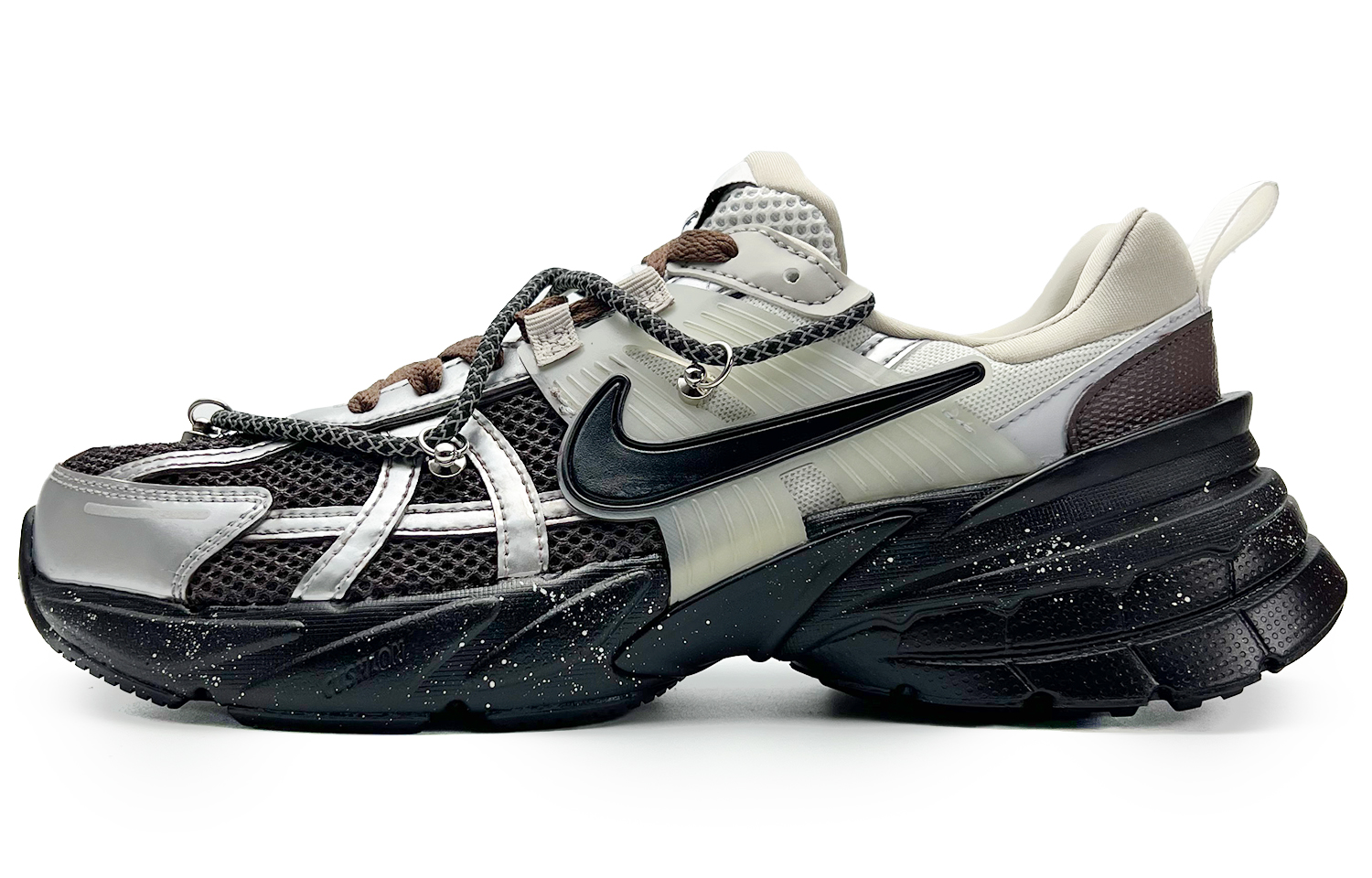 Nike V2K Run Vintage Cushioning Slip Resistant Abrasion Resistant Low top Running Shoes Women’s Dark Brown