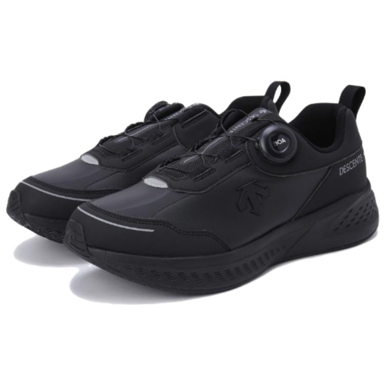DESCENTE Slip Resistant Low top Running Shoes Unisex Black