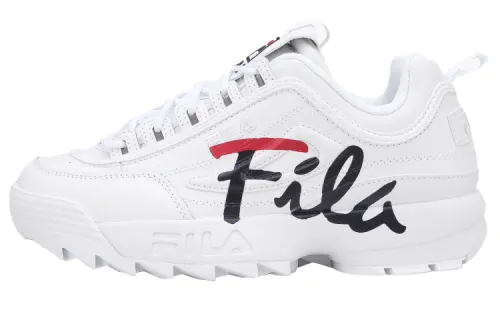 FILA Disruptor 2 Low Top Shoes White/Black/Red