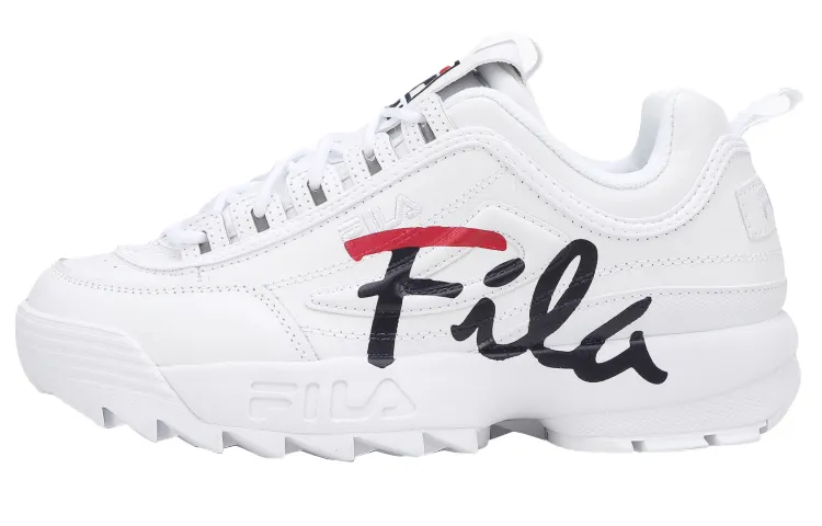 FILA Disruptor 2 Low Top Shoes White/Black/Red