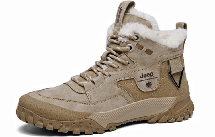 Jeep Comfortable And Versatile, Fleece Lined Thermal, Slip Resistant And Abrasion Resistant Mid top Outdoor Shoes Men’s