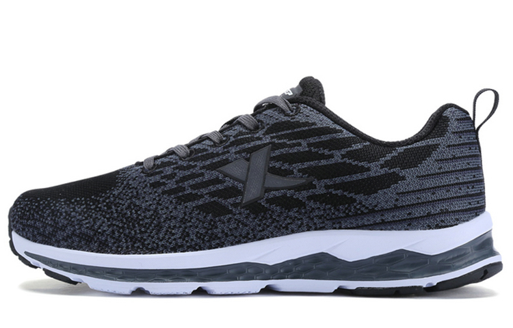 XTEP Cushioning Breathable Low top Running Shoes Men’s Black Gray