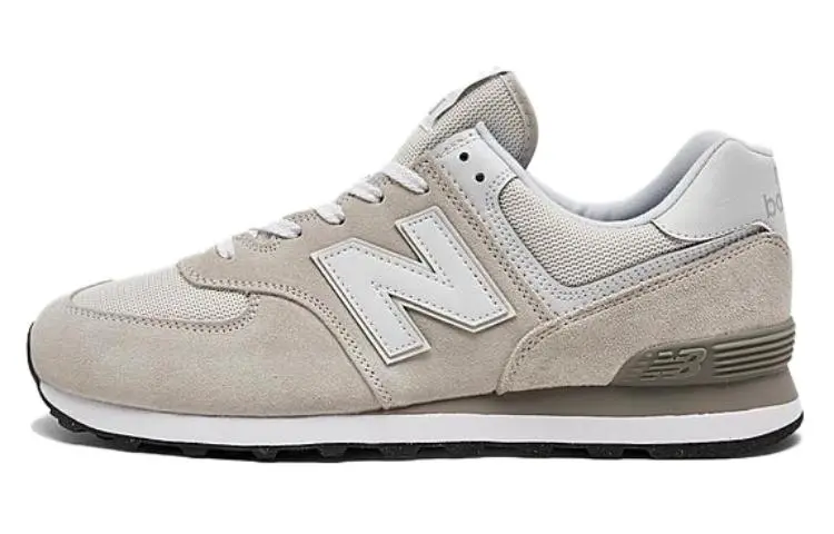 New Balance Abrasion Resistant Breathable Abrasion Resistant Breathable Low top Running Shoes Men's Gray White
