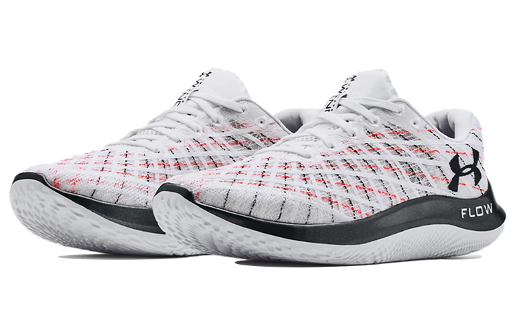 Мужские кроссовки Under Armour Under Armour Flow Velociti Wind (бело-черно-красная) — фото 3