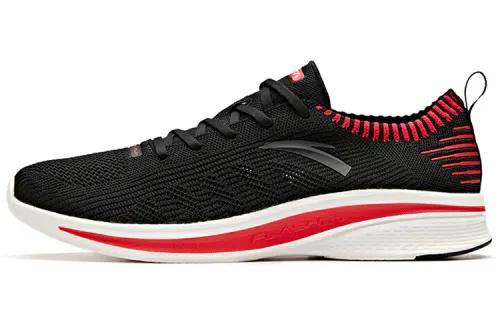 Anta Hydrogen Run I Comfortable Cushioning Slip Resistant Low top Running Shoes Men's Black Red