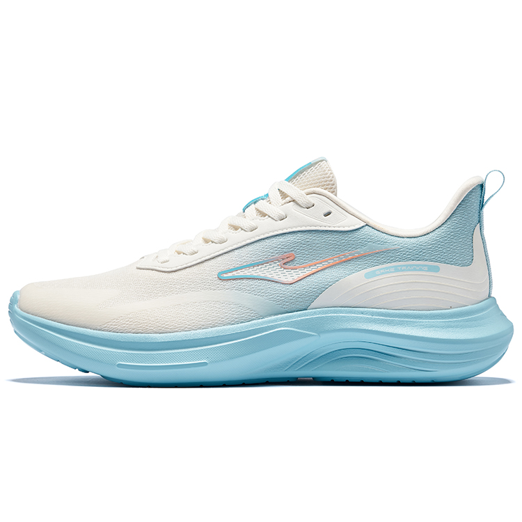 Erke Yun Yi Cushioning Breathable Rebound Low top Casual Running Shoes Men’s White Lake Blue