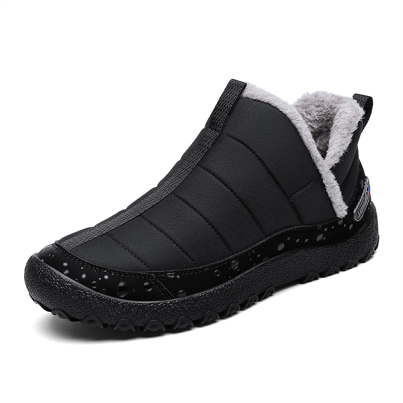 Leyang Versatile Fleece Lined Outdoor Shoes Unisex Black